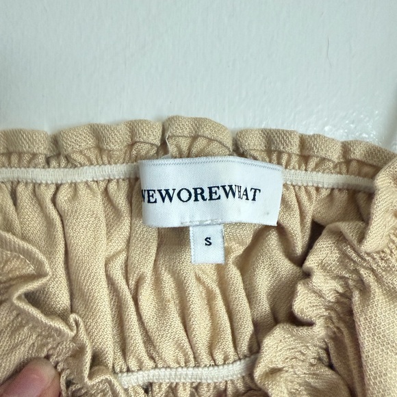 WeWoreWhat Cream Ruffled Top - Picture 2 of 3